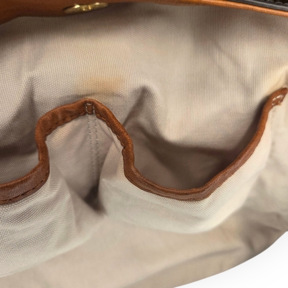 Tory Burch Embossed Patent Leather Shoulder Bag – Brown - Picture 9 of 17